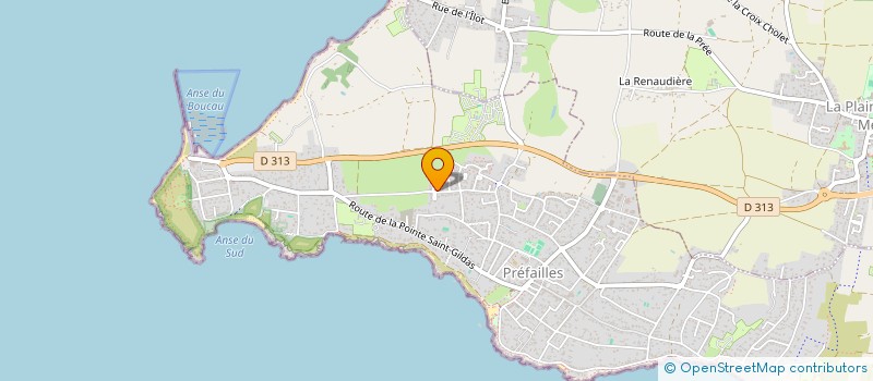 localisation de l'entreprise MONSIEUR ROMAIN DENIAUD à LA PLAINE-SUR-MER