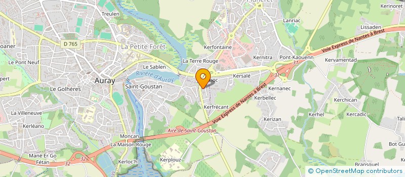 localisation de l'entreprise MONSIEUR ROMAIN DENIS à AURAY