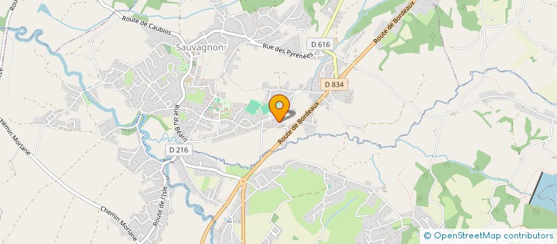 localisation de l'entreprise MONSIEUR ROMAIN DESCHAMPS  SAUVAGNON