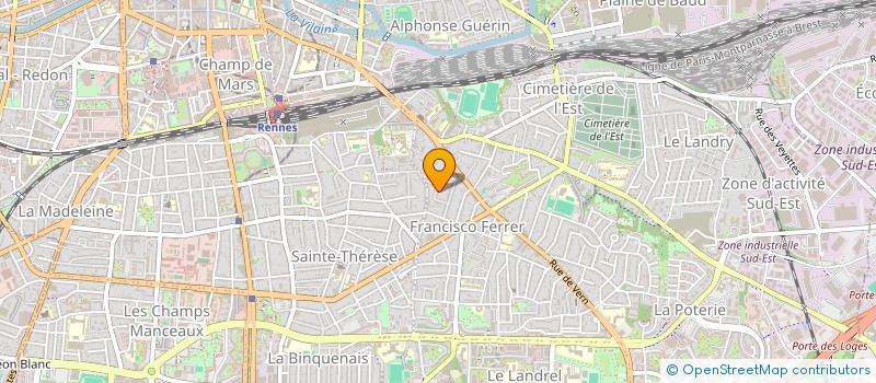 localisation de l'entreprise MONSIEUR ROMAIN DESCHAMPS  RENNES