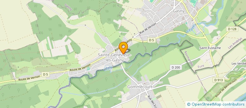 localisation de l'entreprise MONSIEUR ROMAIN DESFONTAINES  SAINTE-GENEVIEVE-LES-GASNY