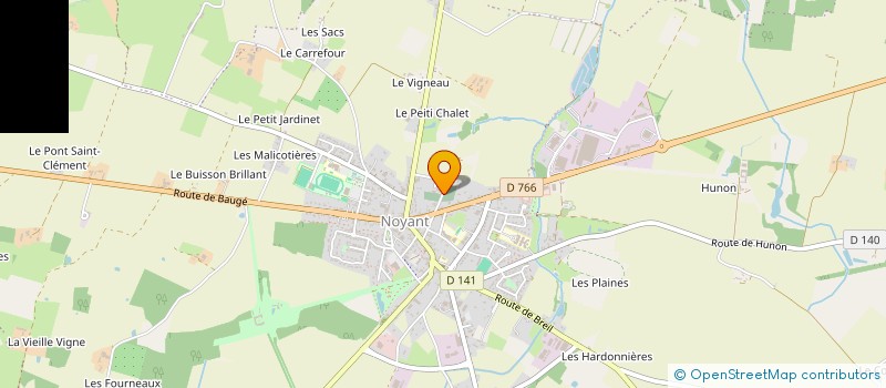 localisation de l'entreprise MONSIEUR ROMAIN DESLANDES  NOYANT-VILLAGES