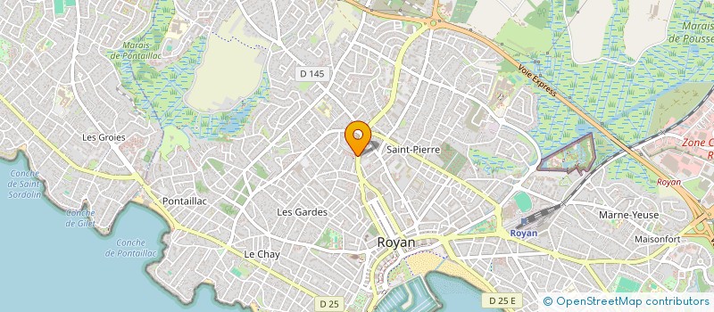 localisation de l'entreprise MONSIEUR ROMAIN DESRUES  ROYAN