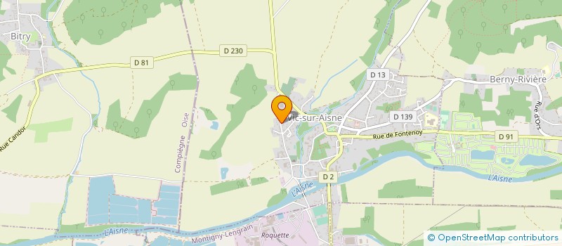 localisation de l'entreprise MONSIEUR ROMAIN DESSAINT  VIC-SUR-AISNE