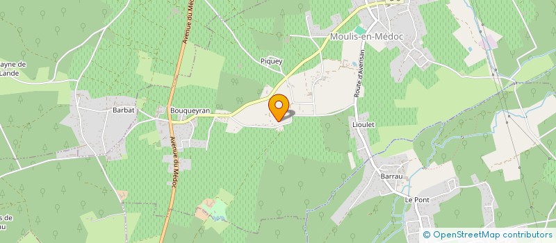 localisation de l'entreprise MONSIEUR ROMAIN DESTANQUE  MOULIS-EN-MEDOC