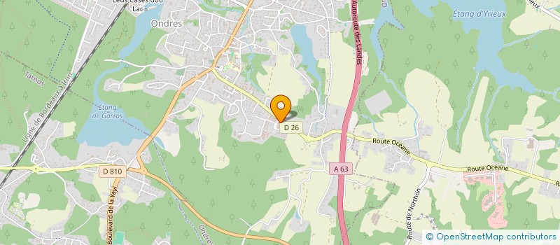 localisation de l'entreprise MONSIEUR ROMAIN DESTREMAU à ONDRES