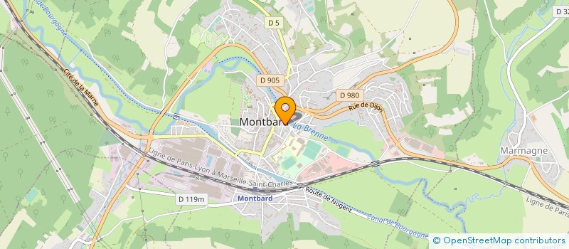 localisation de l'entreprise MONSIEUR ROMAIN DESVIGNES  MONTBARD