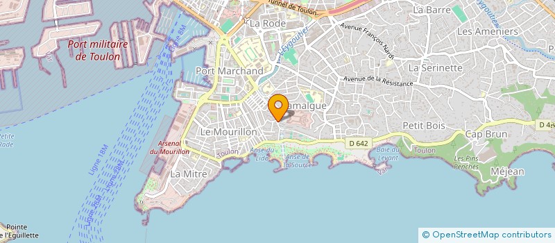 localisation de l'entreprise MONSIEUR ROMAIN DETROYAT  TOULON