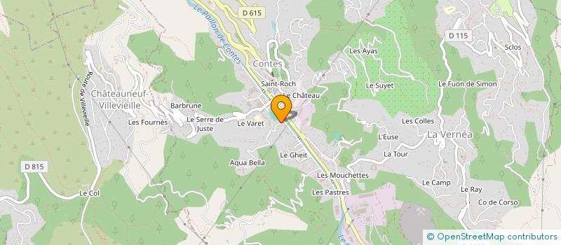 localisation de l'entreprise MONSIEUR ROMAIN DETROYAT à CONTES