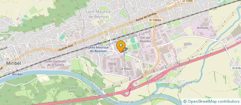 localisation de l'entreprise MONSIEUR ROMAIN DEVAUX à SAINT-MAURICE-DE-BEYNOST