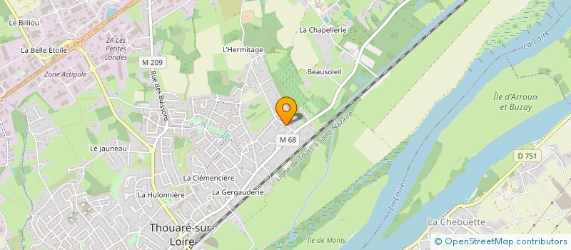 localisation de l'entreprise MONSIEUR ROMAIN DEVAUX  THOUARE-SUR-LOIRE