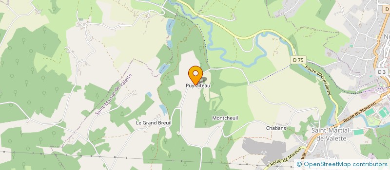 localisation de l'entreprise MONSIEUR ROMAIN DEZAN  SAINT-MARTIAL-DE-VALETTE