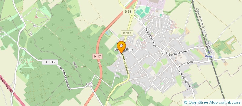 localisation de l'entreprise MONSIEUR ROMAIN DHE  VIMY