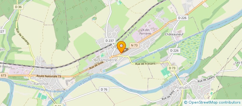 localisation de l'entreprise MONSIEUR ROMAIN DIDIER à DAMPIERRE