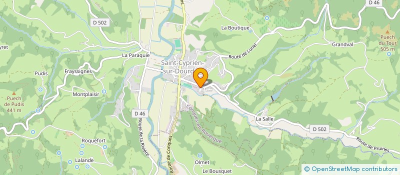 localisation de l'entreprise MONSIEUR ROMAIN DIDIER à CONQUES-EN-ROUERGUE
