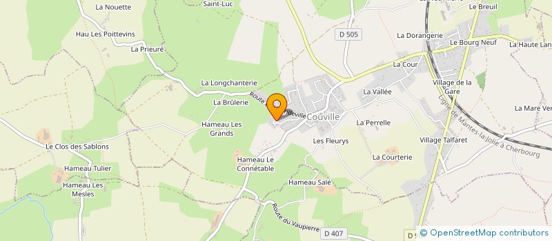localisation de l'entreprise MONSIEUR ROMAIN DIEUL à COUVILLE