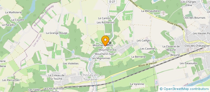 localisation de l'entreprise MONSIEUR ROMAIN DIROUX à CHISSAY-EN-TOURAINE