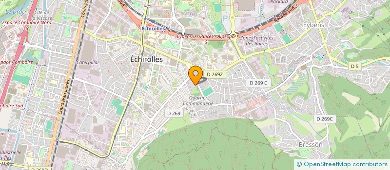 localisation de l'entreprise MONSIEUR ROMAIN DOMENY  ECHIROLLES