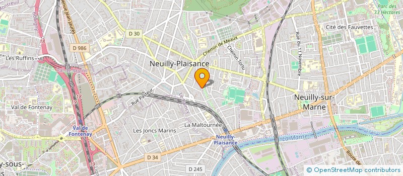 localisation de l'entreprise MONSIEUR ROMAIN DONDAINE à NEUILLY-PLAISANCE