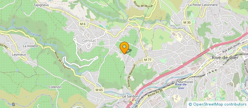 localisation de l'entreprise MONSIEUR ROMAIN DONFRANCESCO  GENILAC