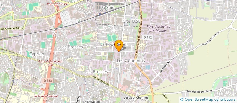 localisation de l'entreprise MONSIEUR ROMAIN DORBANI  VAULX-EN-VELIN