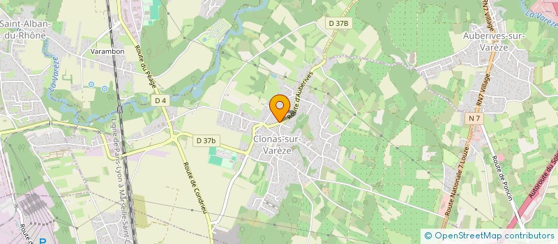 localisation de l'entreprise MONSIEUR ROMAIN DOUCELIN  CLONAS-SUR-VAREZE