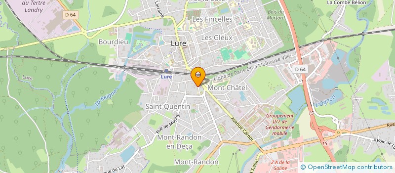 localisation de l'entreprise MONSIEUR ROMAIN DOUILLON  LURE