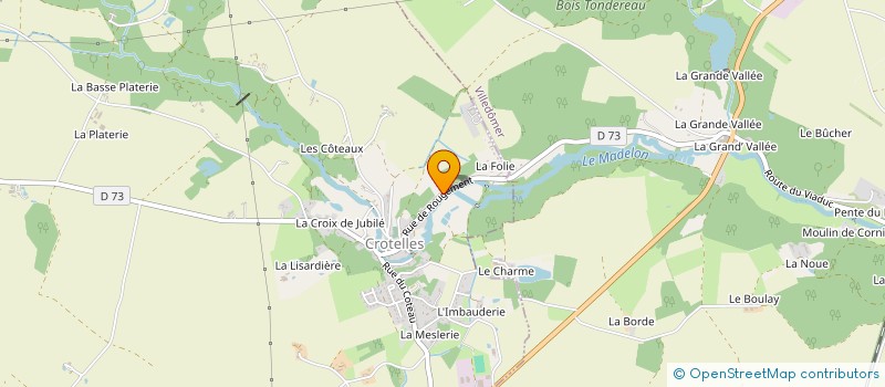 localisation de l'entreprise MONSIEUR ROMAIN DRAPRI  CROTELLES