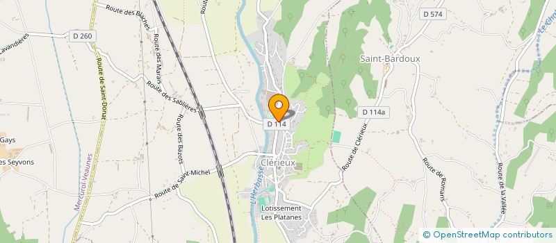 localisation de l'entreprise MONSIEUR ROMAIN DREPTIN  BOLLENE