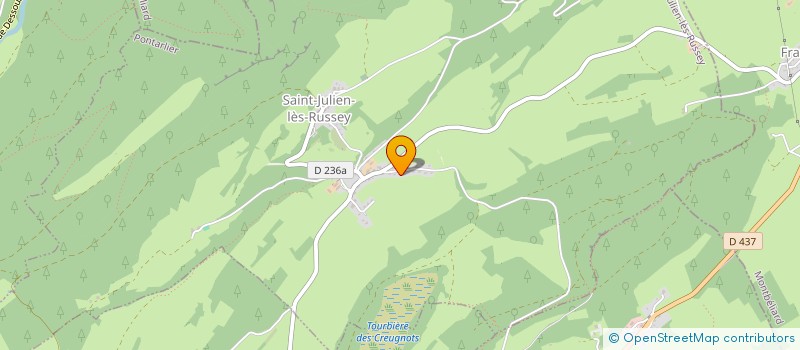 localisation de l'entreprise MONSIEUR ROMAIN DROMARD  SAINT-JULIEN-LES-RUSSEY