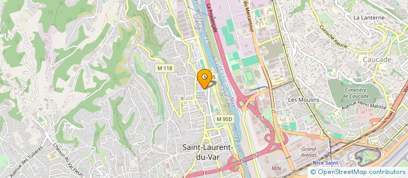 localisation de l'entreprise MONSIEUR ROMAIN DROUSSE  SAINT-LAURENT-DU-VAR