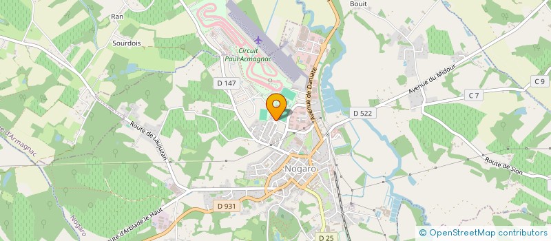 localisation de l'entreprise MONSIEUR ROMAIN DUCOS  CAUPENNE D'ARMAGNAC