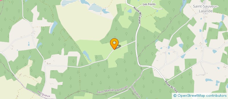 localisation de l'entreprise MONSIEUR ROMAIN DUCOURT  SAINT MARTIAL D'ARTENSET