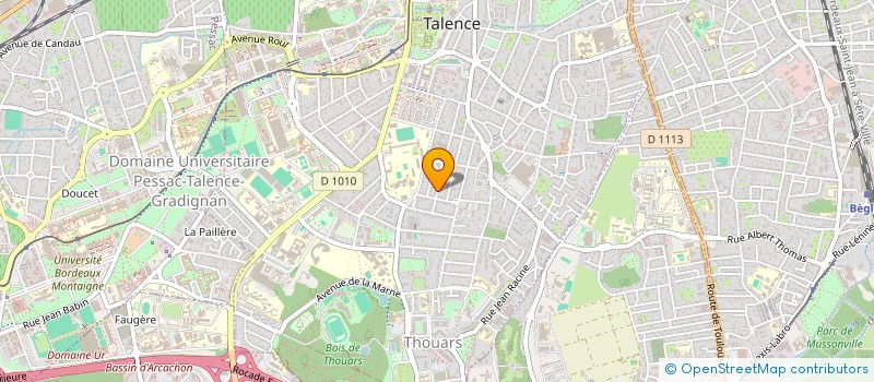 localisation de l'entreprise MONSIEUR ROMAIN DUFFOURS  TALENCE