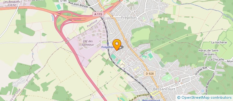 localisation de l'entreprise MONSIEUR ROMAIN DUFOURT  BESSANCOURT