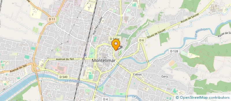 localisation de l'entreprise MONSIEUR ROMAIN DUJARDIN  MONTELIMAR