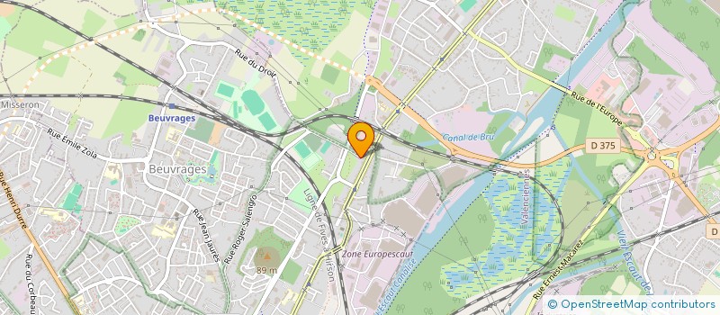 localisation de l'entreprise MONSIEUR ROMAIN DUJARDIN  RAISMES