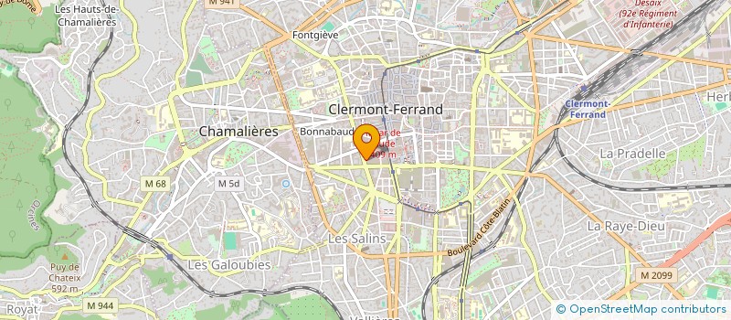 localisation de l'entreprise MONSIEUR ROMAIN DUMAS  CLERMONT-FERRAND