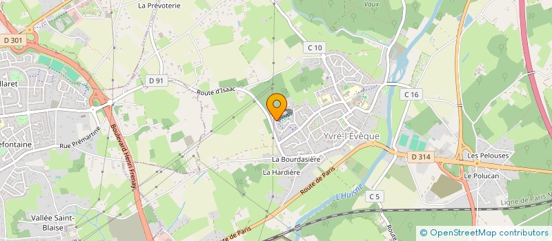 localisation de l'entreprise MONSIEUR ROMAIN DUMON  YVRE-L'EVEQUE