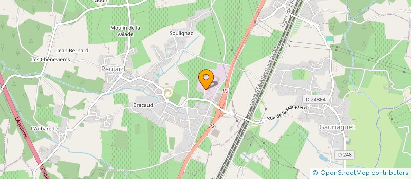 localisation de l'entreprise MONSIEUR ROMAIN DUMONDIN  PEUJARD