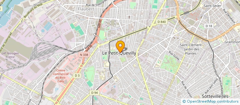 localisation de l'entreprise MONSIEUR ROMAIN DUMONT à LE PETIT-QUEVILLY