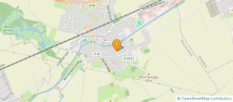 localisation de l'entreprise MONSIEUR ROMAIN DUMONTET  VITRY-EN-ARTOIS