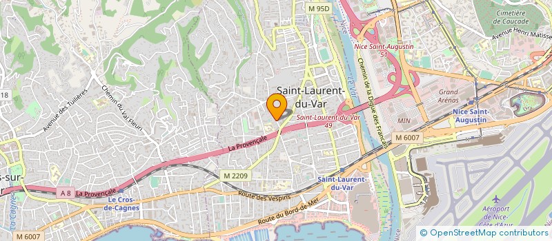 localisation de l'entreprise MONSIEUR ROMAIN DUPERRE à SAINT-LAURENT-DU-VAR