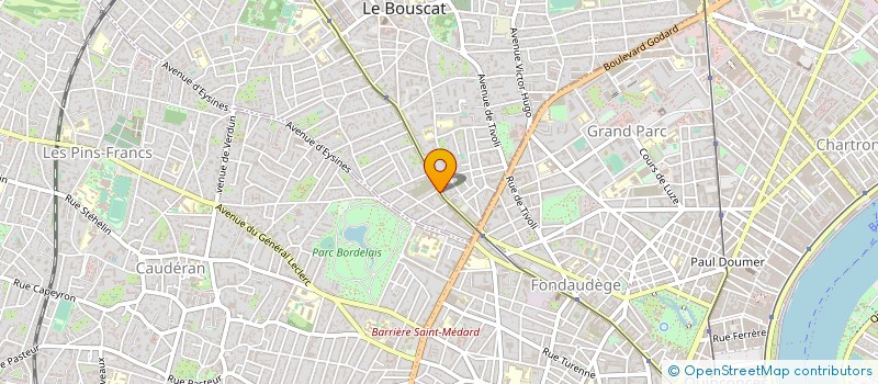 localisation de l'entreprise MONSIEUR ROMAIN DUPRAT à LE BOUSCAT