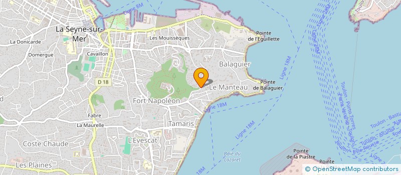 localisation de l'entreprise MONSIEUR ROMAIN DUVAL  LA SEYNE-SUR-MER