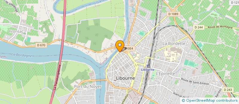 localisation de l'entreprise MONSIEUR ROMAIN DUVAL  LIBOURNE