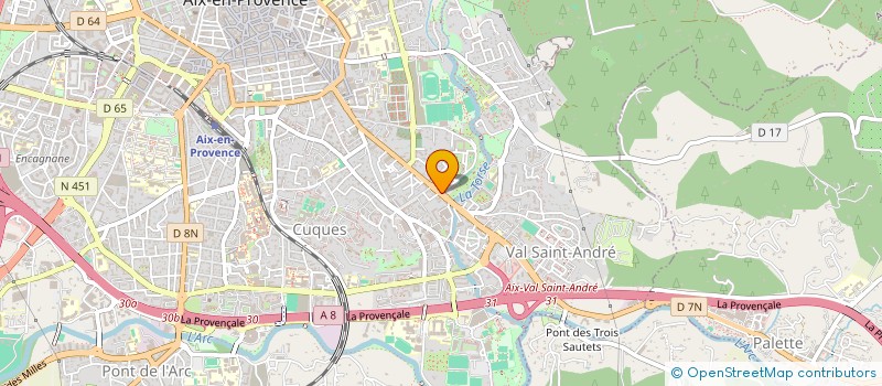 localisation de l'entreprise MONSIEUR ROMAIN DUVAUCHELLE à AIX-EN-PROVENCE