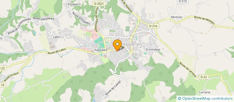 localisation de l'entreprise MONSIEUR ROMAIN ELISSETCHE  HASPARREN