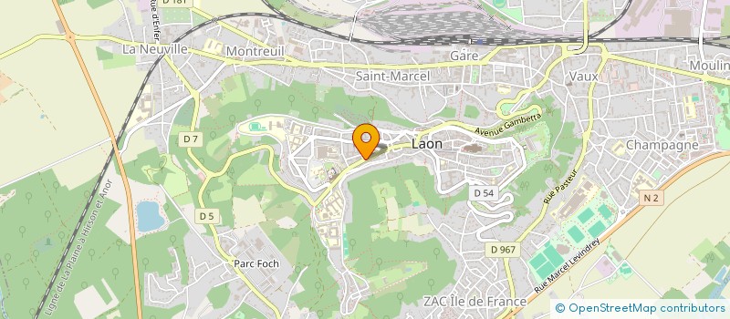localisation de l'entreprise MONSIEUR ROMAIN ELOY à LAON