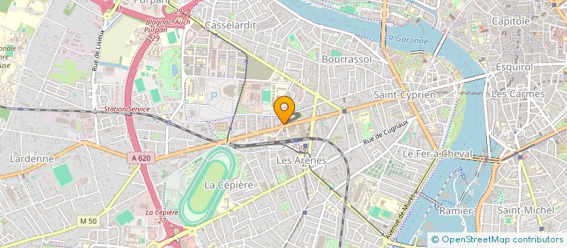 localisation de l'entreprise MONSIEUR ROMAIN ENJALBERT  TOULOUSE